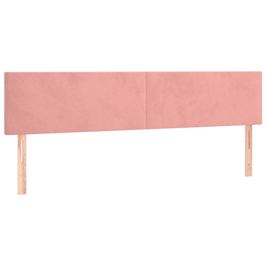 Kontinentalseng Med Madras Velour Lyserød