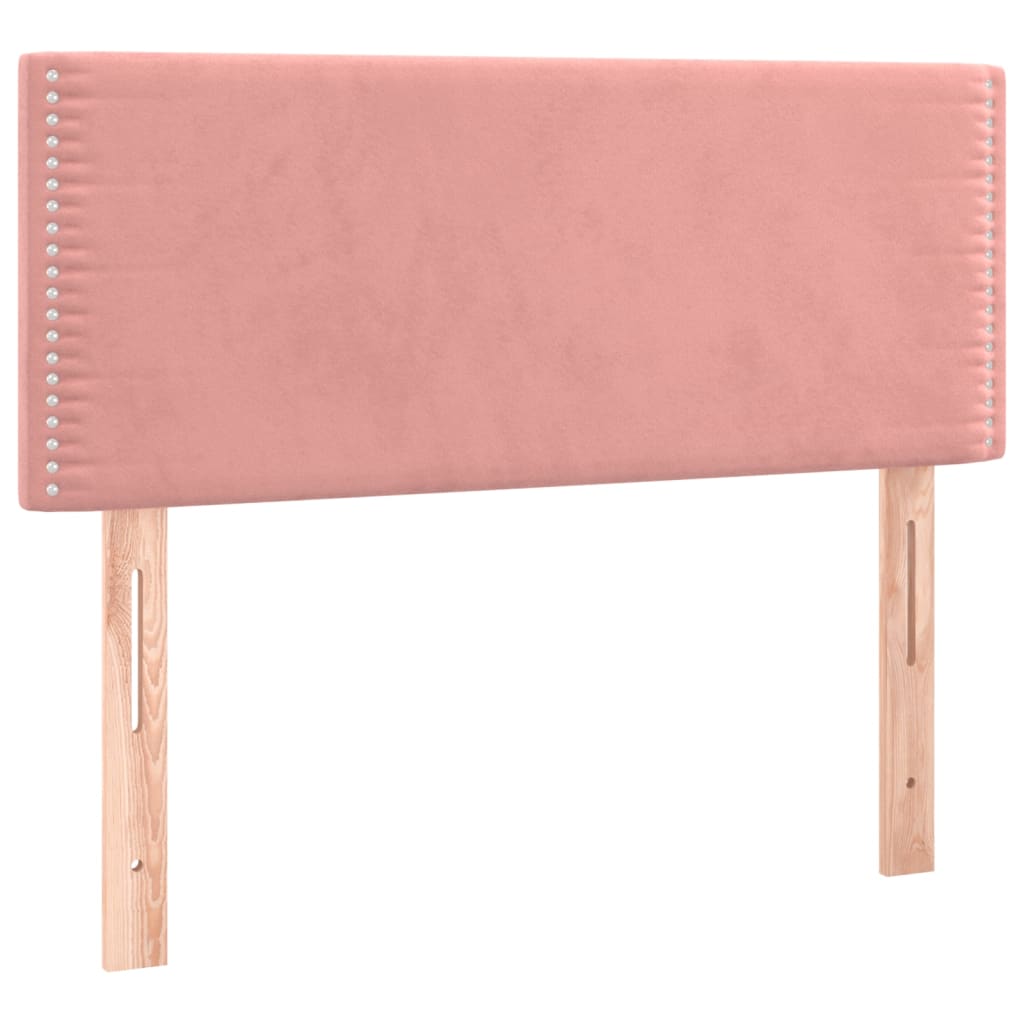 Kontinentalseng Med Madras Velour Lyserød