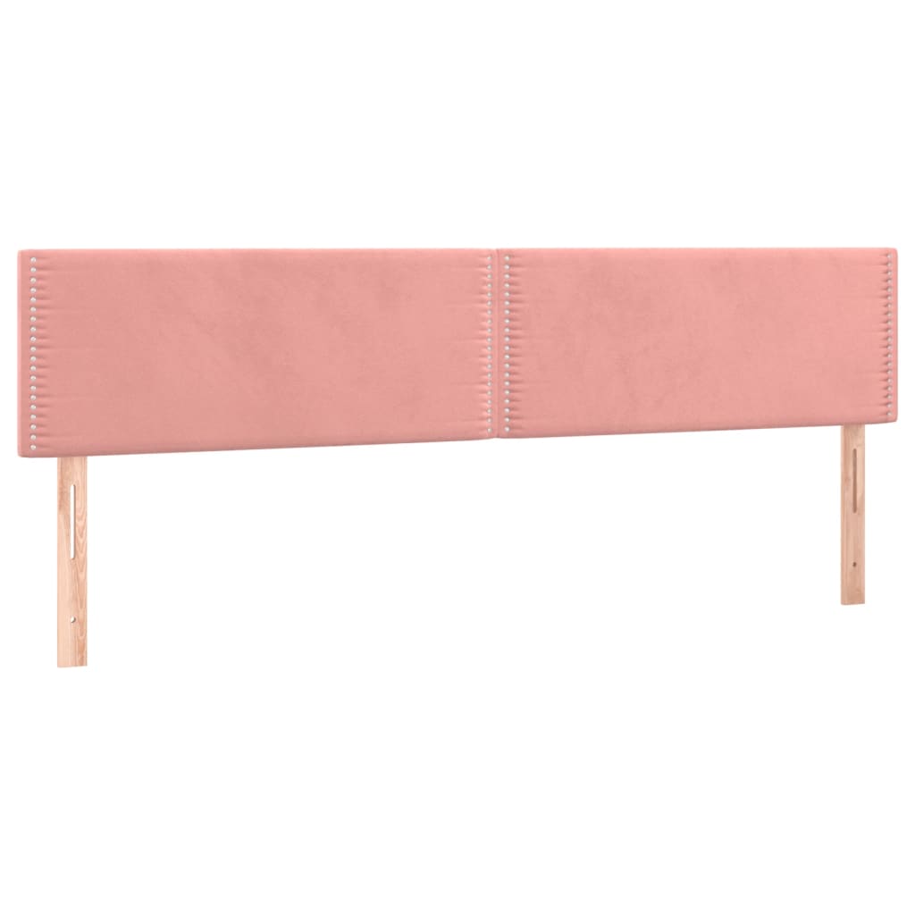 Kontinentalseng Med Madras Velour Lyserød