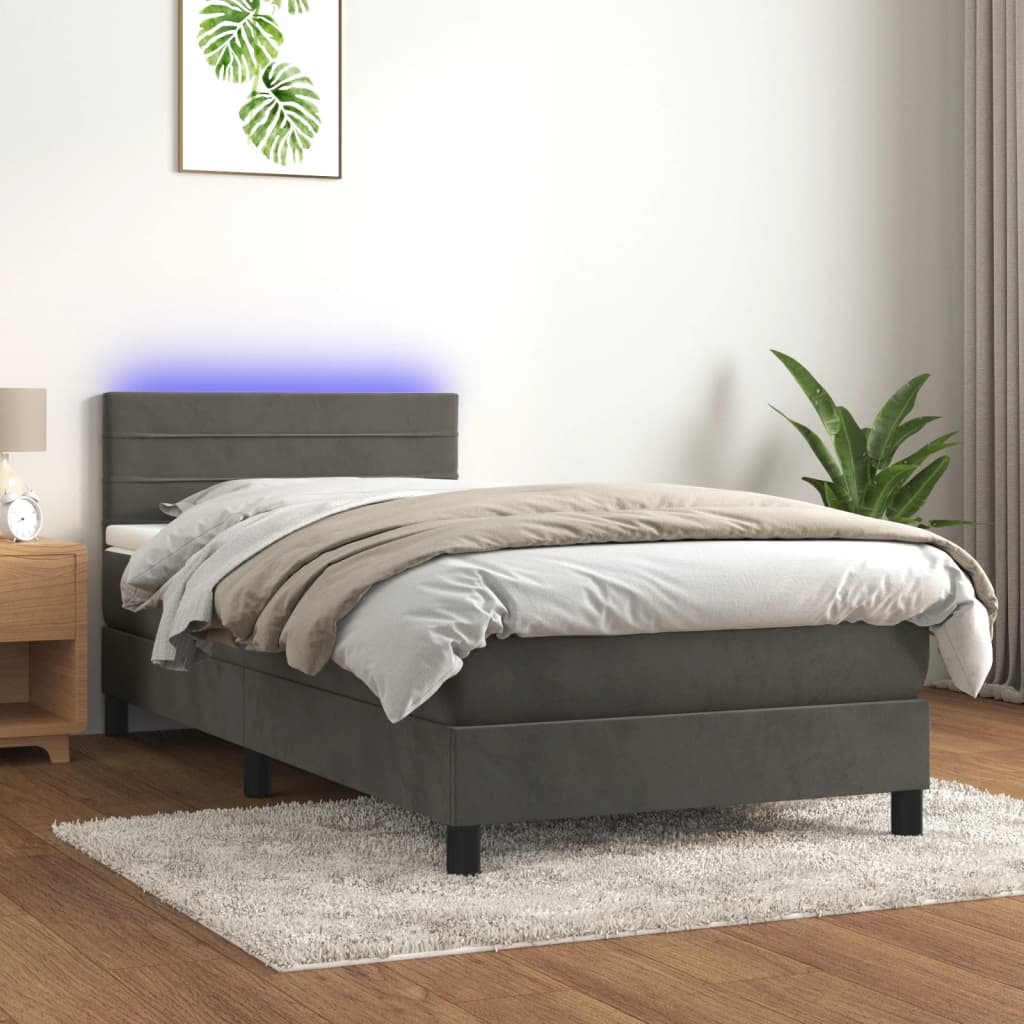 Kontinentalseng Med Led-lys Velour