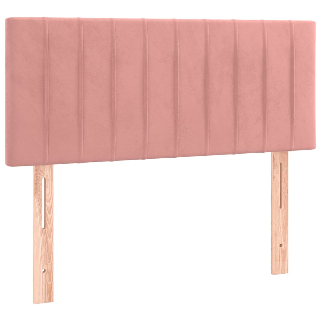 Kontinentalseng Med Madras Velour Lyserød