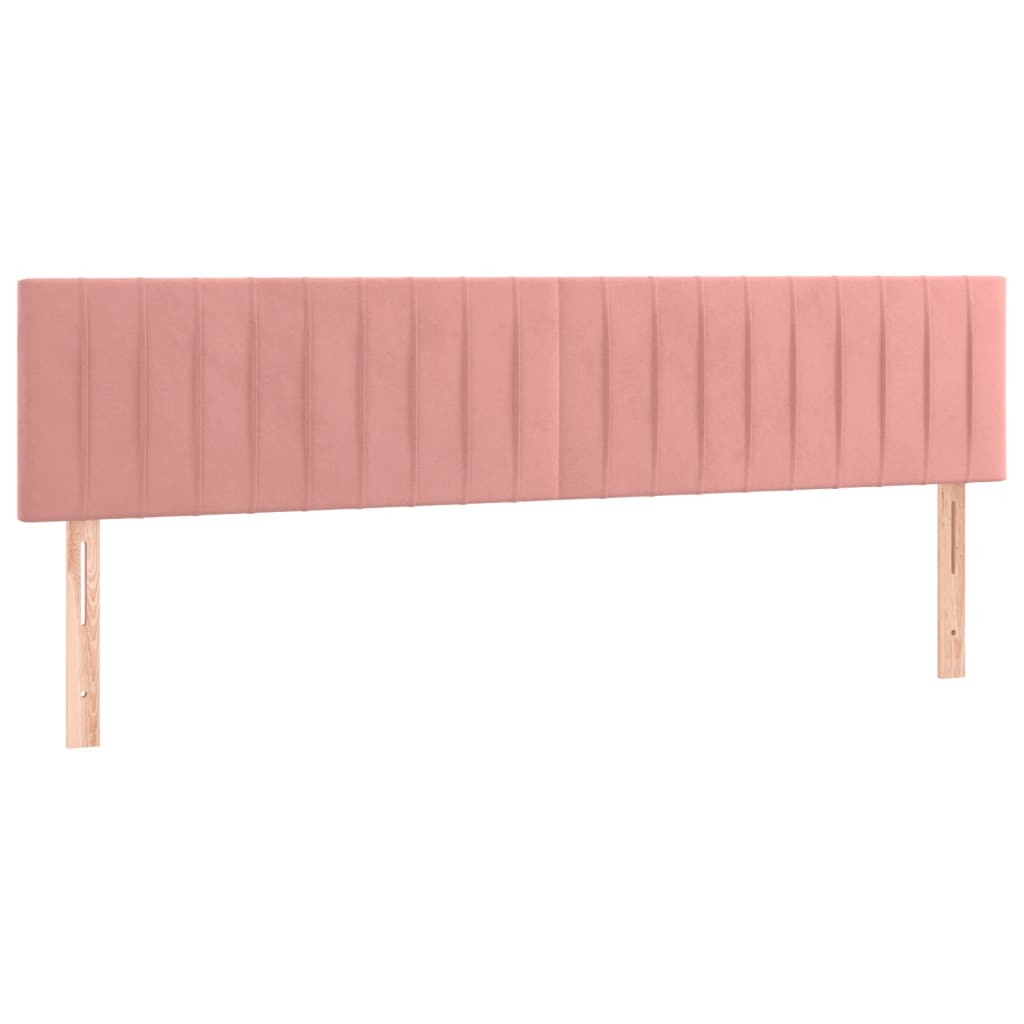 Kontinentalseng Med Madras Velour Lyserød