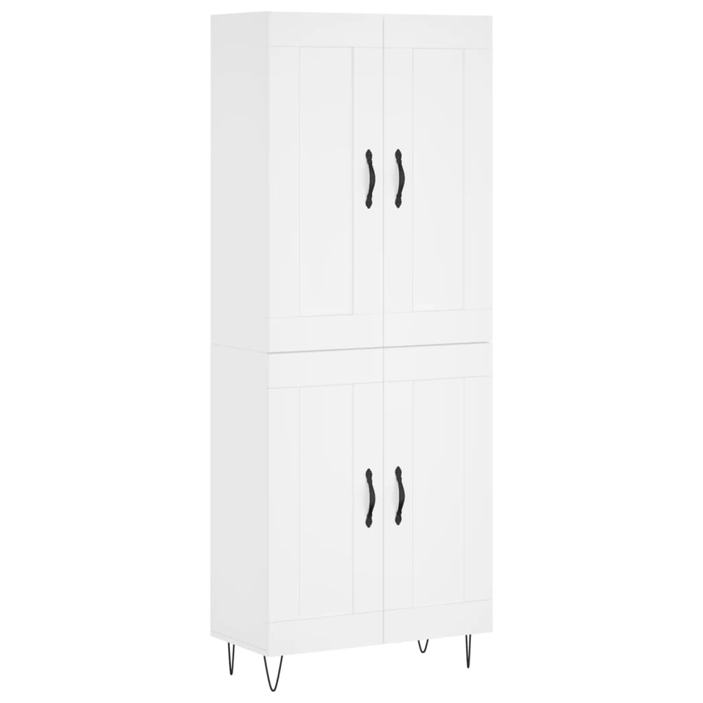 Højskab 69,5x34x180 Cm Konstrueret Træ - Billede 2