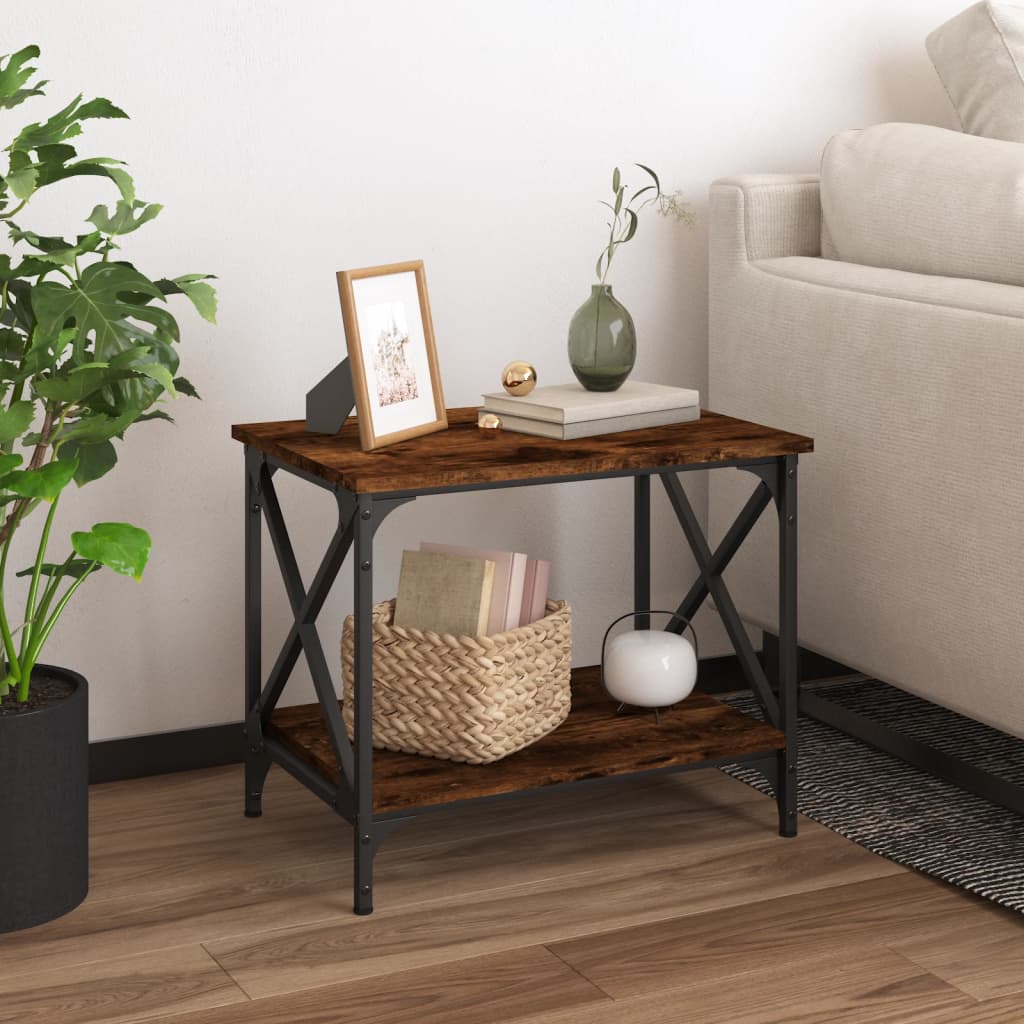 Sidebord 55X38X45 Cm Konstrueret Træ