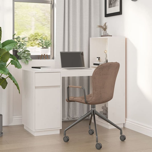Skrivebord 110X53X117 Cm Massivt Fyrretræ