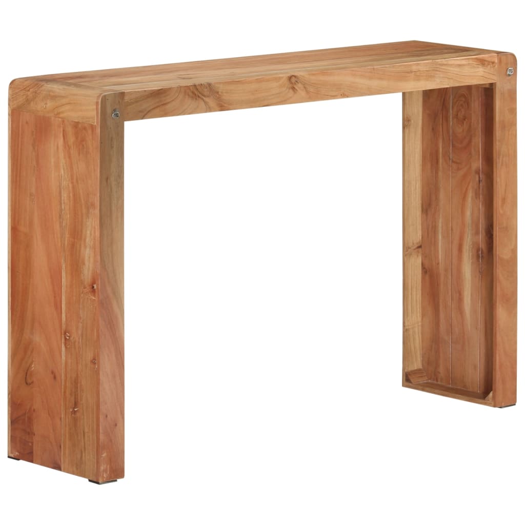 Konsolbord 110x30x76 Cm Massivt Akacietræ - Billede 12