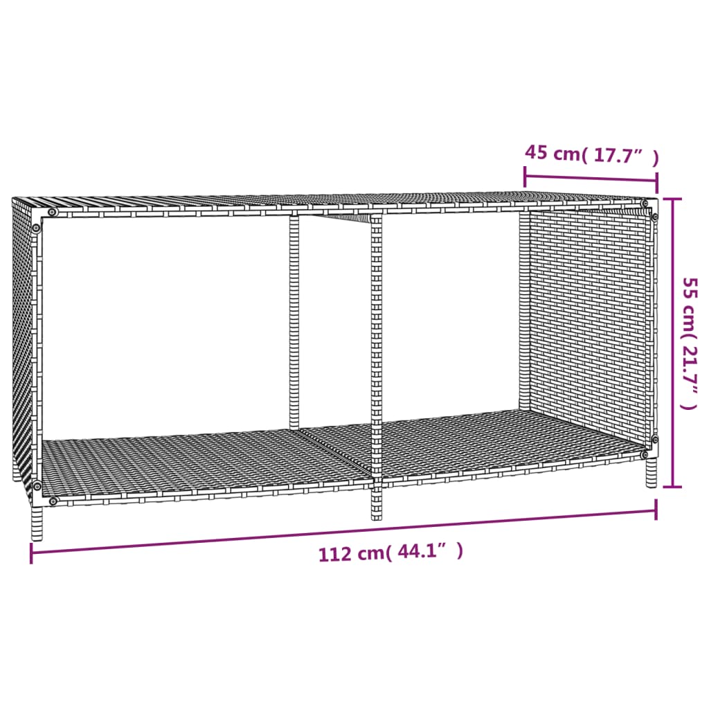 Opbevaringshylder Polyrattan