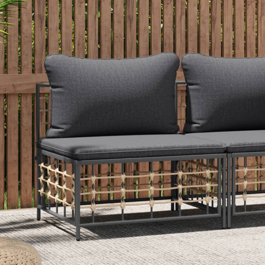 Haveskammel Med Hynde Polyrattan - Variant 364135