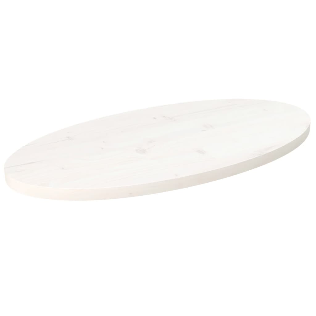 Bordplade Oval Massivt Fyrretræ