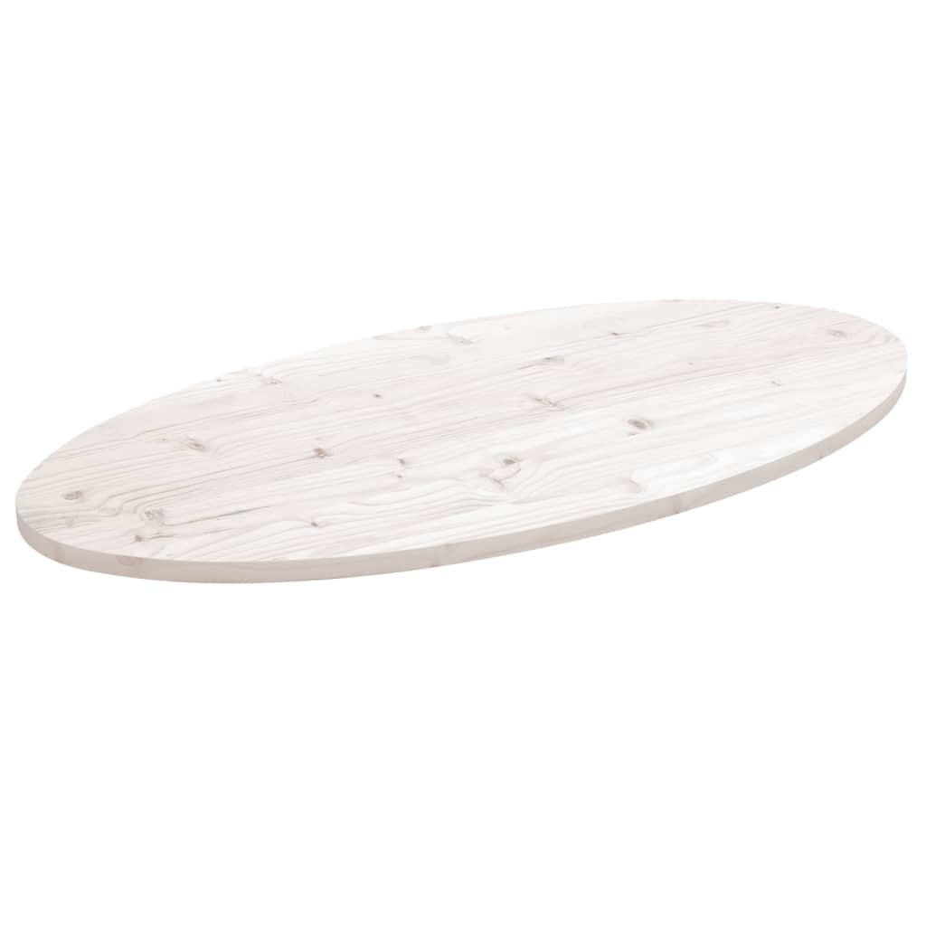 Bordplade Oval Massivt Fyrretræ