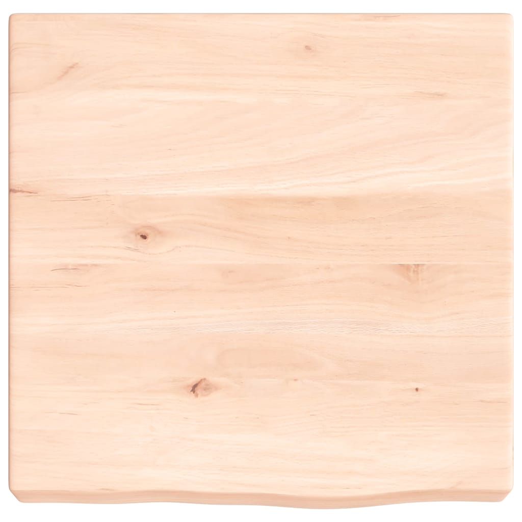Væghylde 40x40x(2-6) Cm Ubehandlet Massivt Egetræ - Billede 4