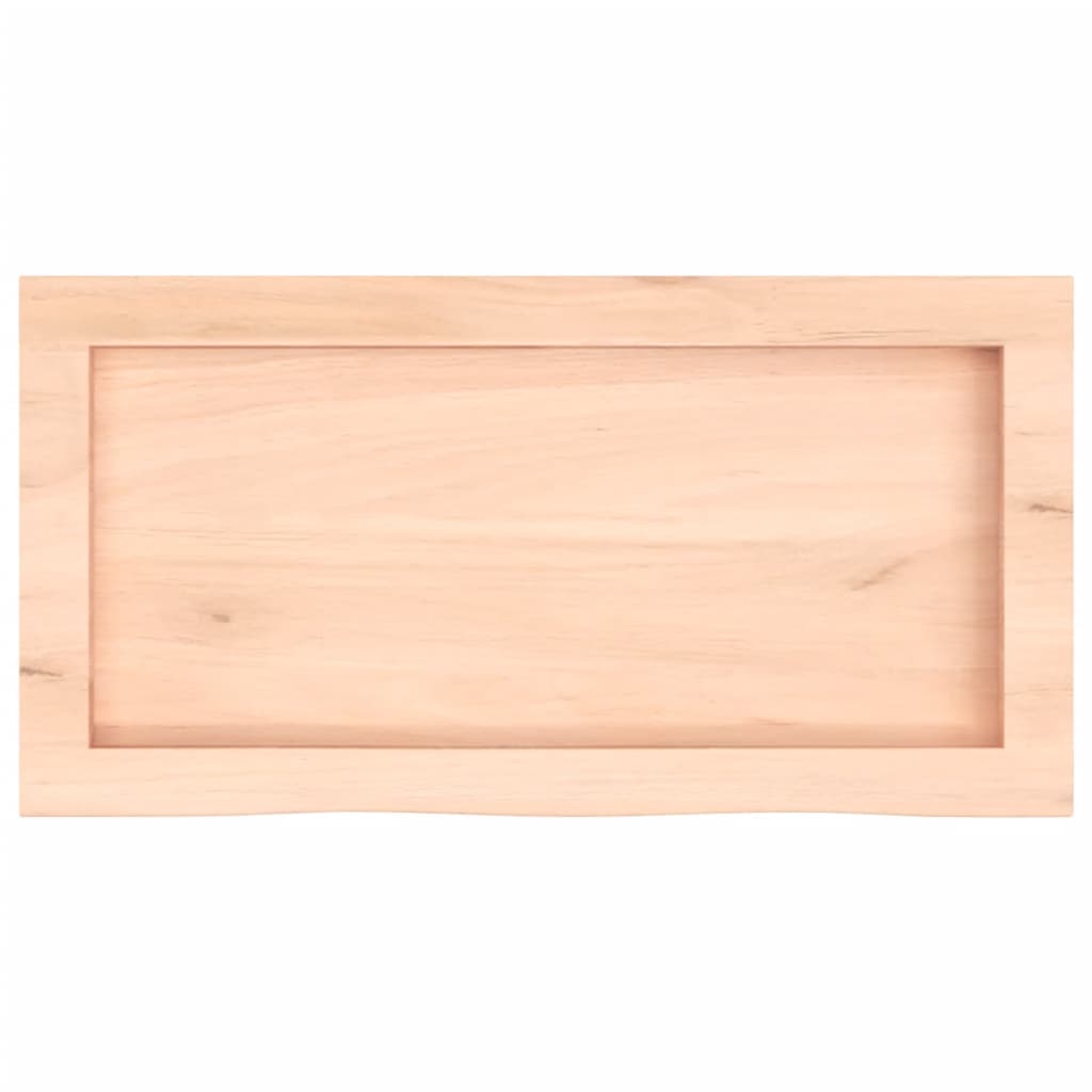 Væghylde 60x30x(2-4) Cm Massivt Egetræ - Billede 5