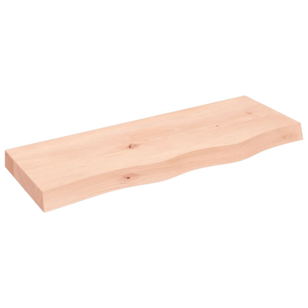Væghylde 80x30x(2-6) Cm Massivt Egetræ - Billede 2