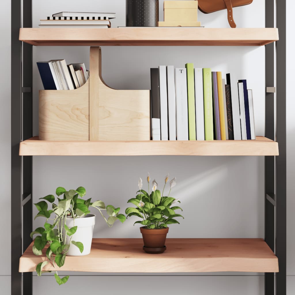 Væghylde 80x40x(2-6) Cm Massivt Egetræ - Hovedbillede
