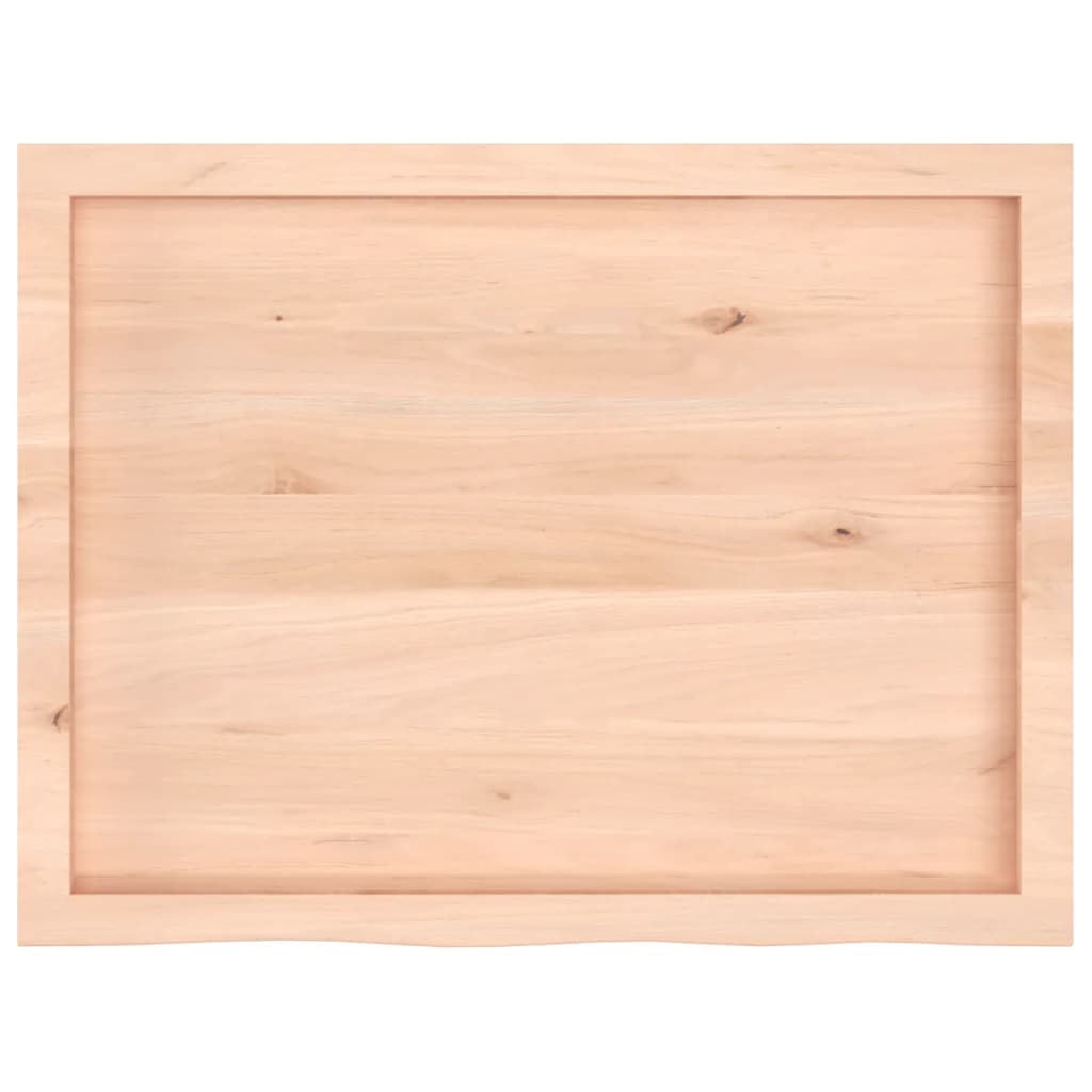 Væghylde 80x60x(2-4) Cm Massivt Egetræ - Billede 5
