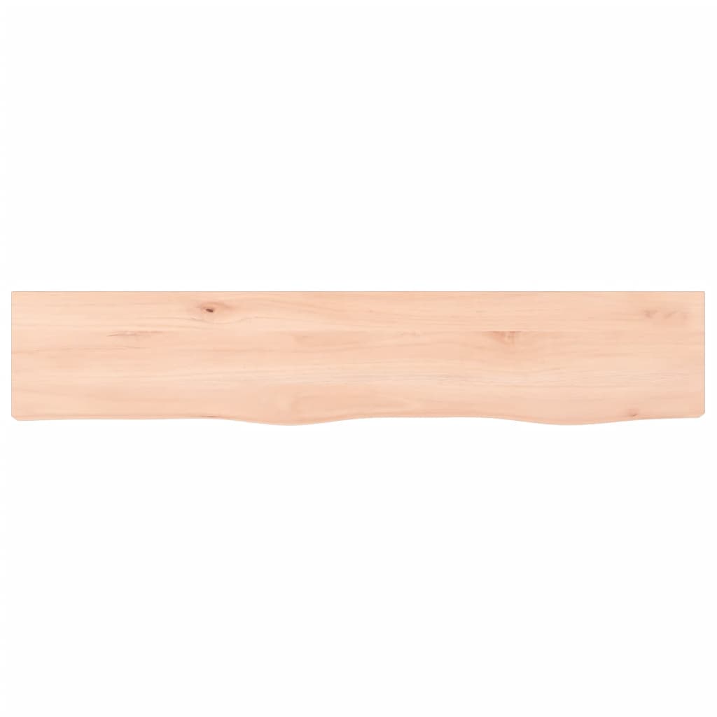 Væghylde 100x20x4 Cm Massivt Egetræ - Billede 4