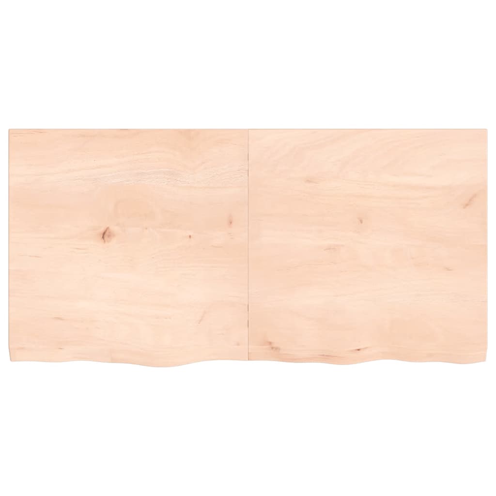 Væghylde Massivt Egetræ (120x60x2-4 Cm) - Billede 3