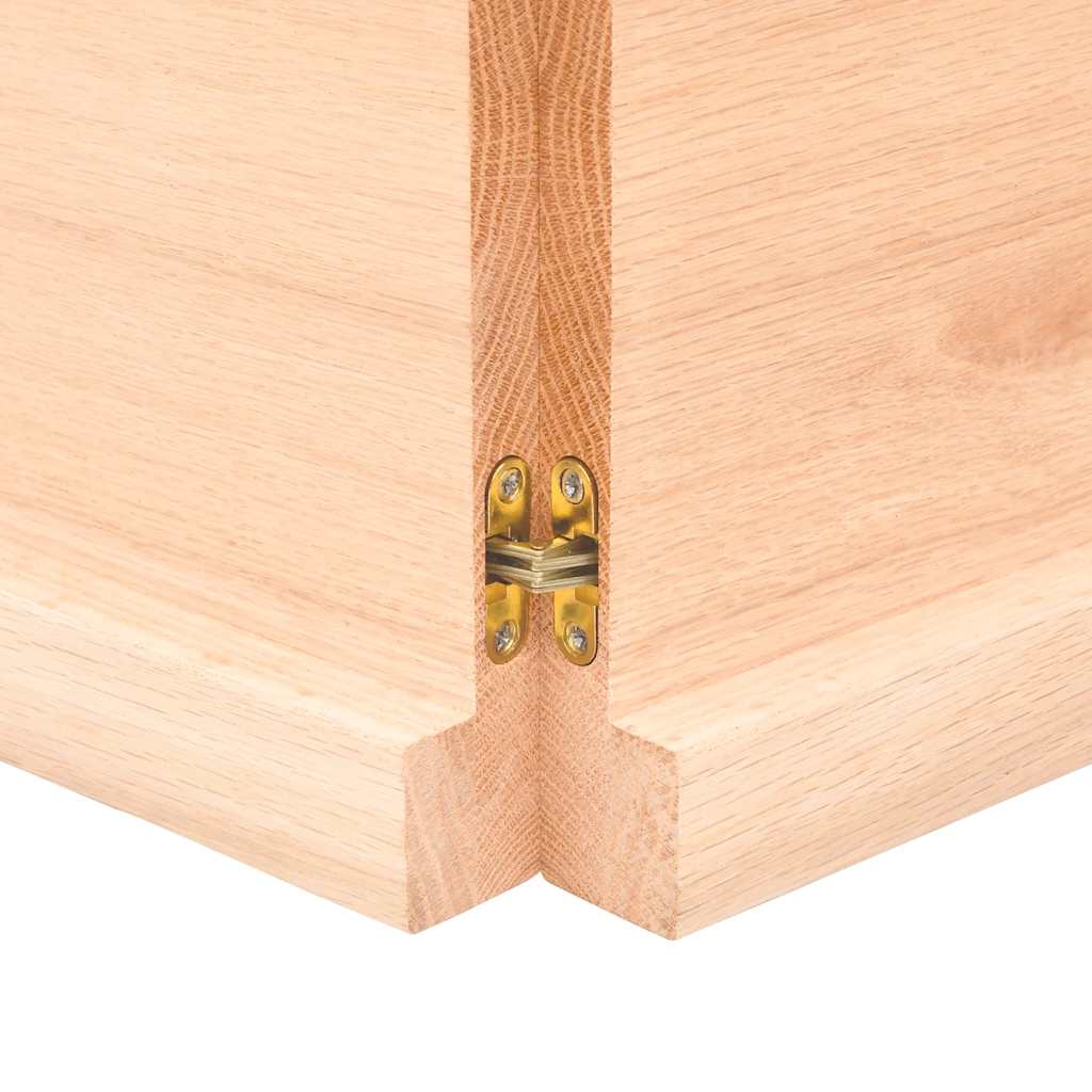 Væghylde Massivt Egetræ (120x60x2-4 Cm) - Billede 7