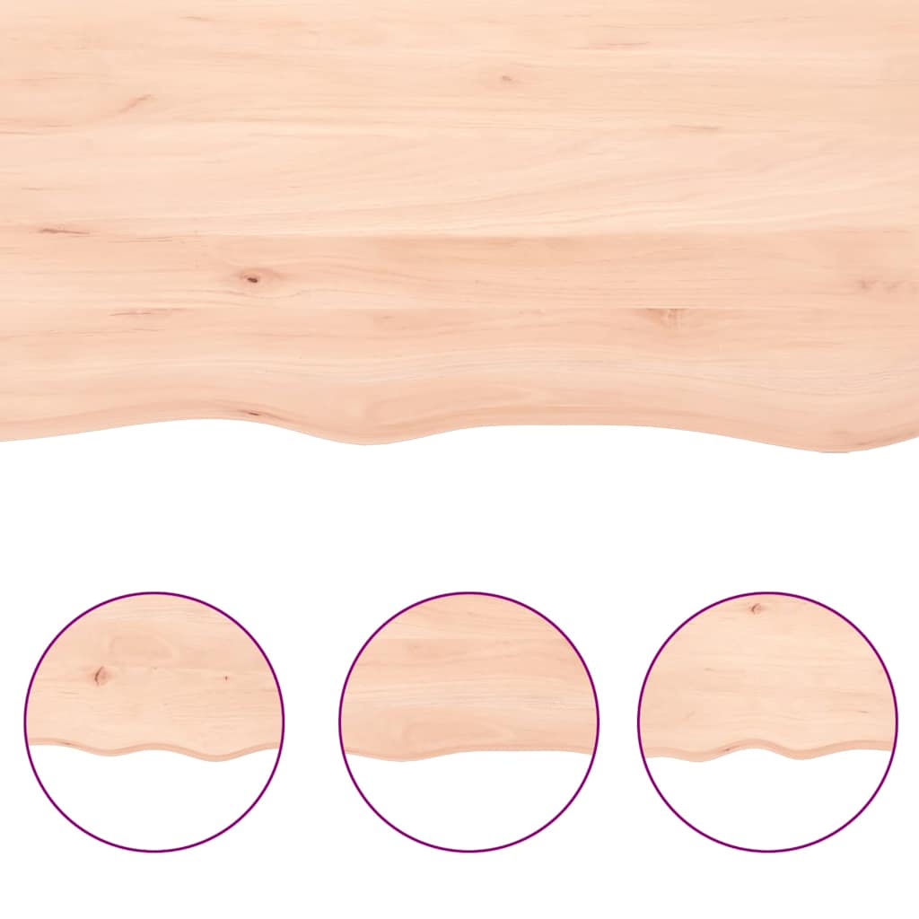 Væghylde Massivt Egetræ (140x60x(2-4) Cm) - Billede 5