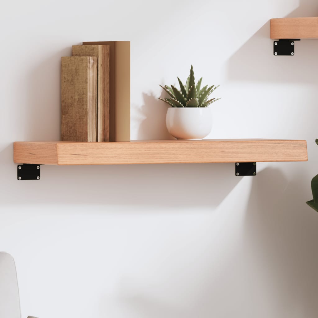 Væghylde 60x20x6 Cm Massivt Egetræ