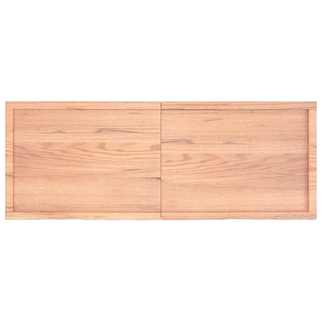 Væghylde 160x60x(2-4) Cm Behandlet Massivt Egetræ - Billede 2