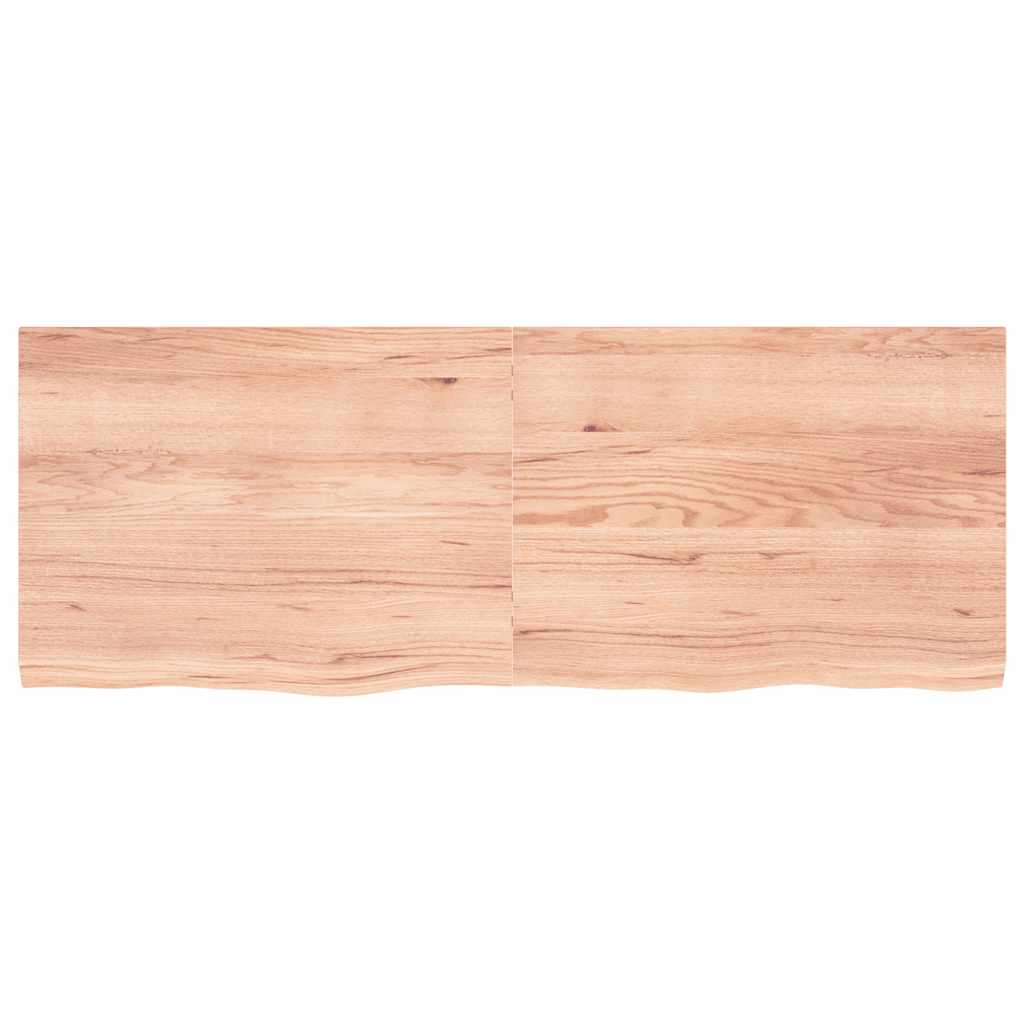 Væghylde 160x60x(2-4) Cm Behandlet Massivt Egetræ - Billede 3