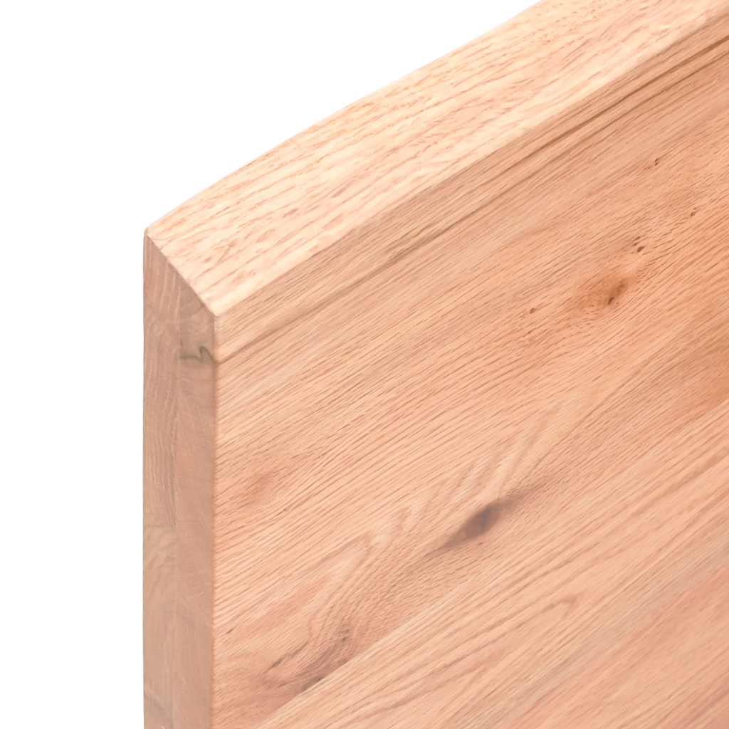 Væghylde 160x60x(2-4) Cm Behandlet Massivt Egetræ - Billede 8