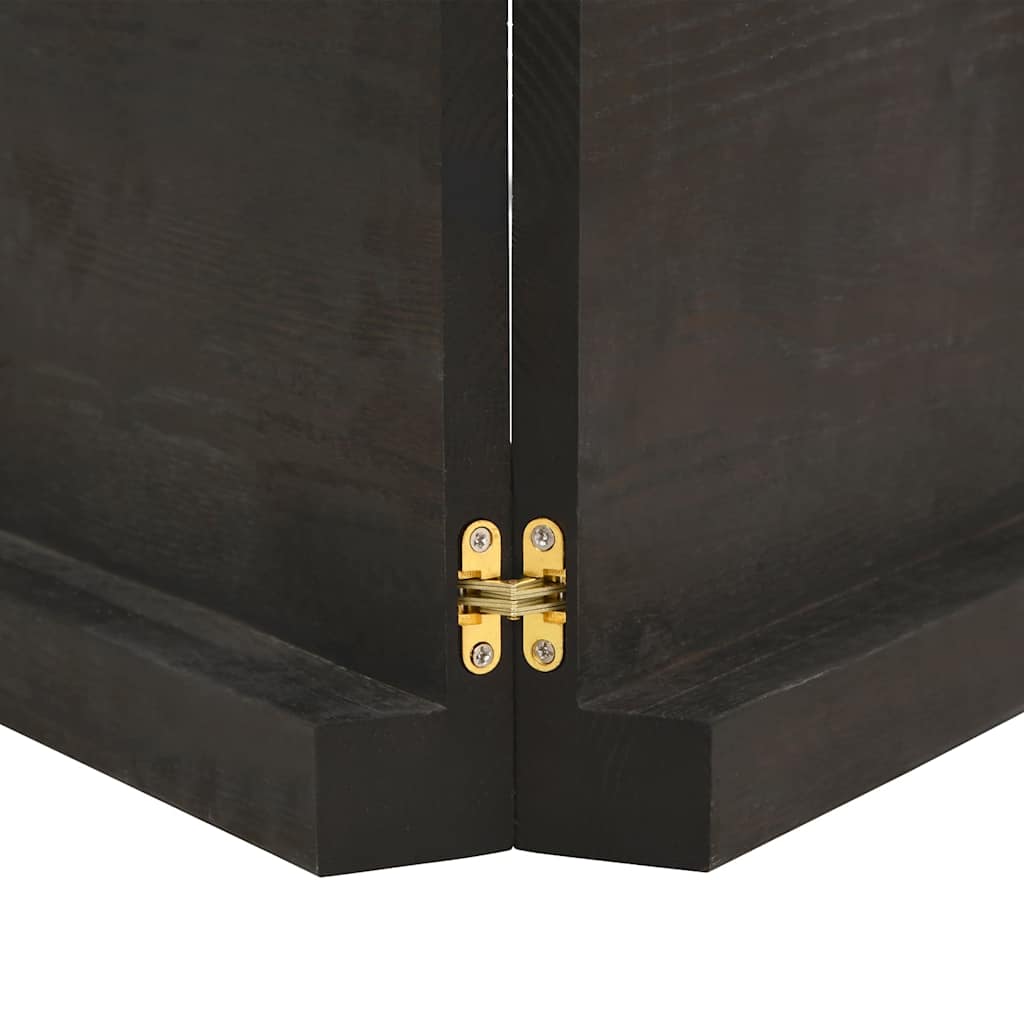 Væghylde 140x40x(2-6) Cm Behandlet Massivt Egetræ Mørkebrun - Billede 4