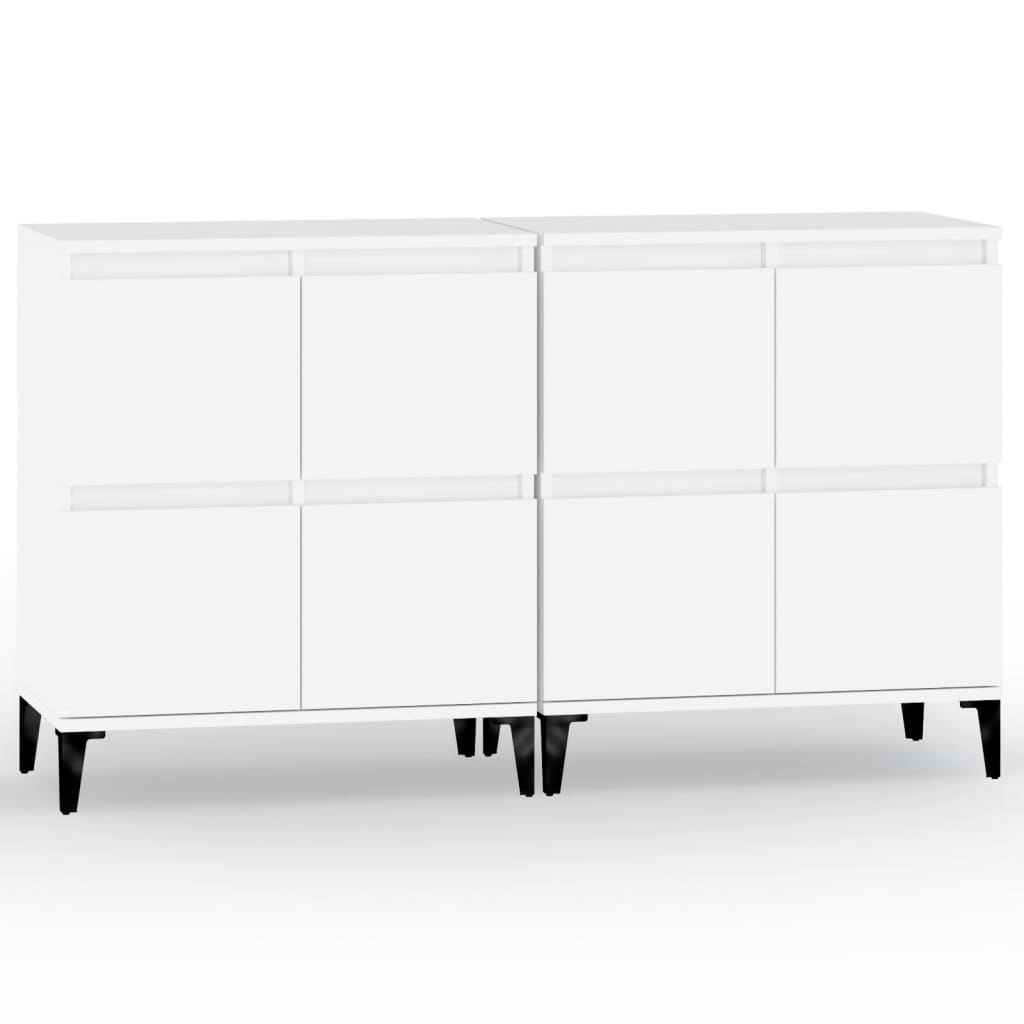Skænke 2 Stk. 60X35X70 Cm Konstrueret Træ