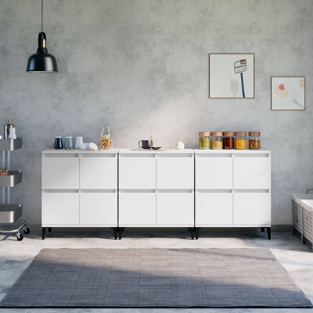 Skænke 2 Stk. 60X35X70 Cm Konstrueret Træ