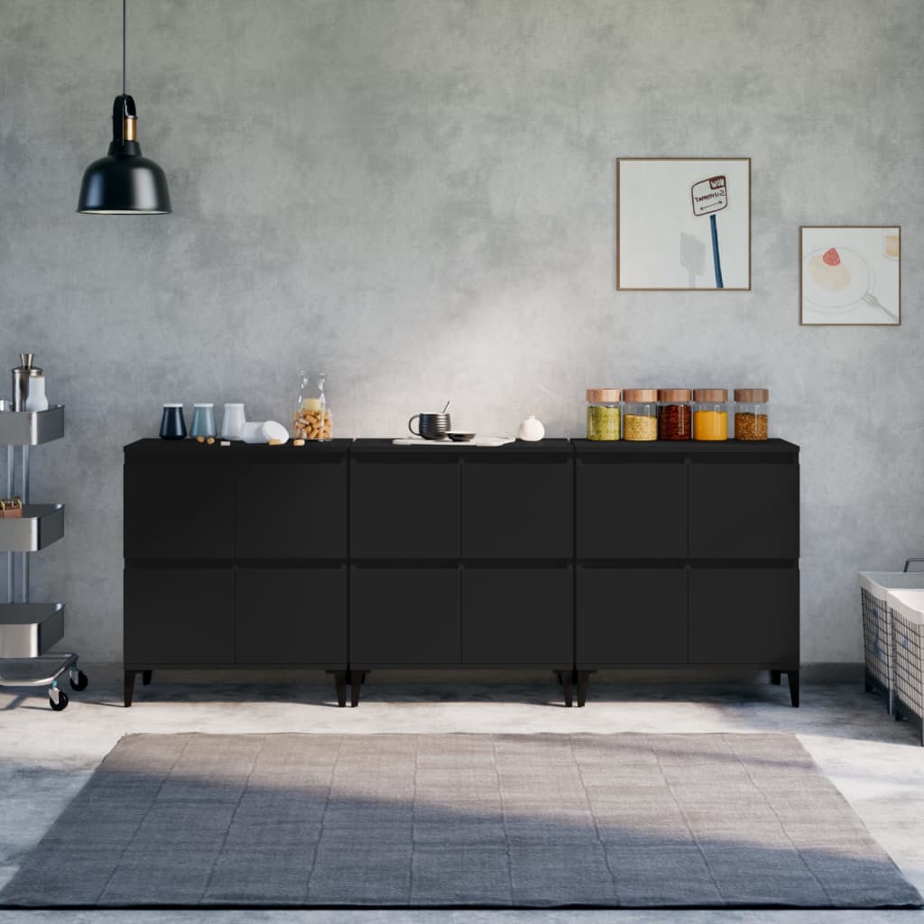 Skænke 2 Stk. 60X35X70 Cm Konstrueret Træ