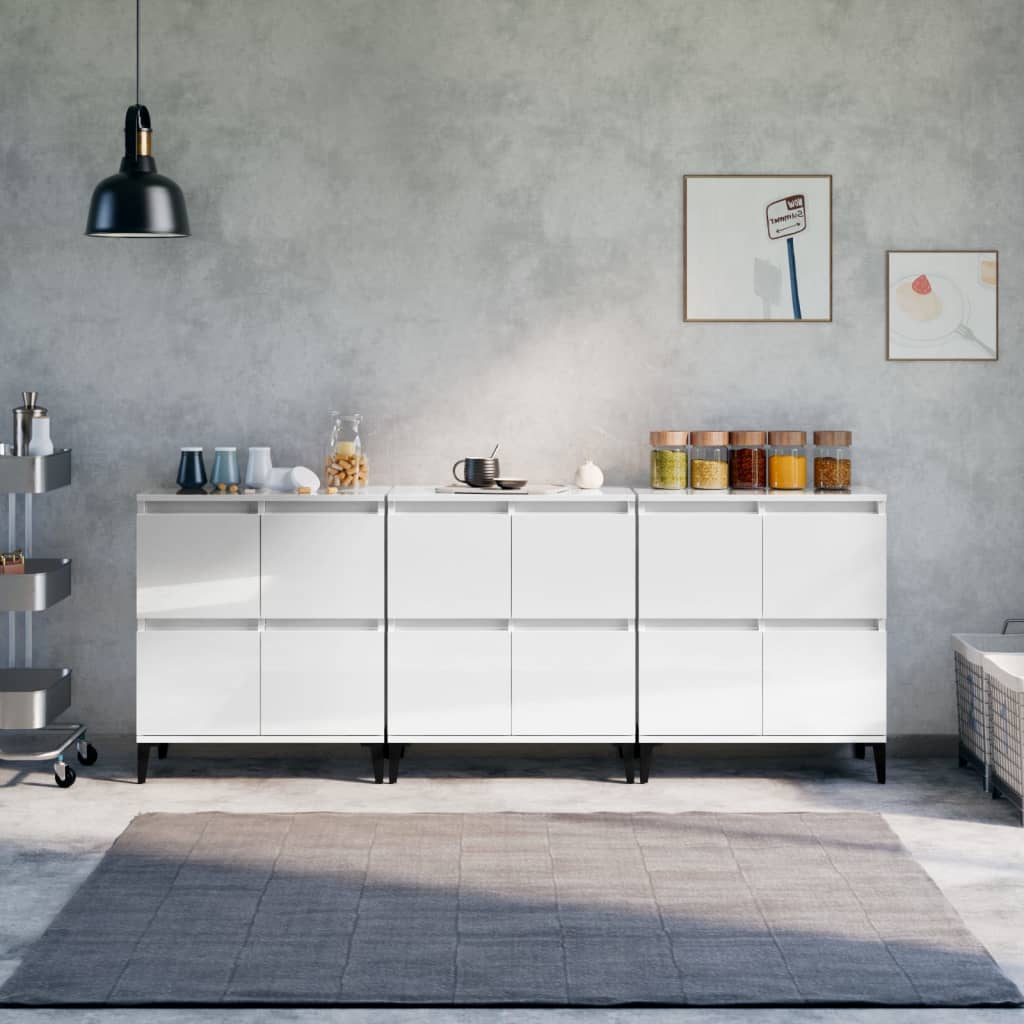 Skænke 2 Stk. 60X35X70 Cm Konstrueret Træ