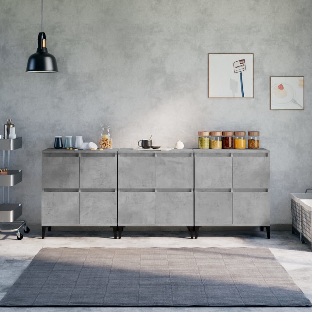 Skænke 2 Stk. 60X35X70 Cm Konstrueret Træ