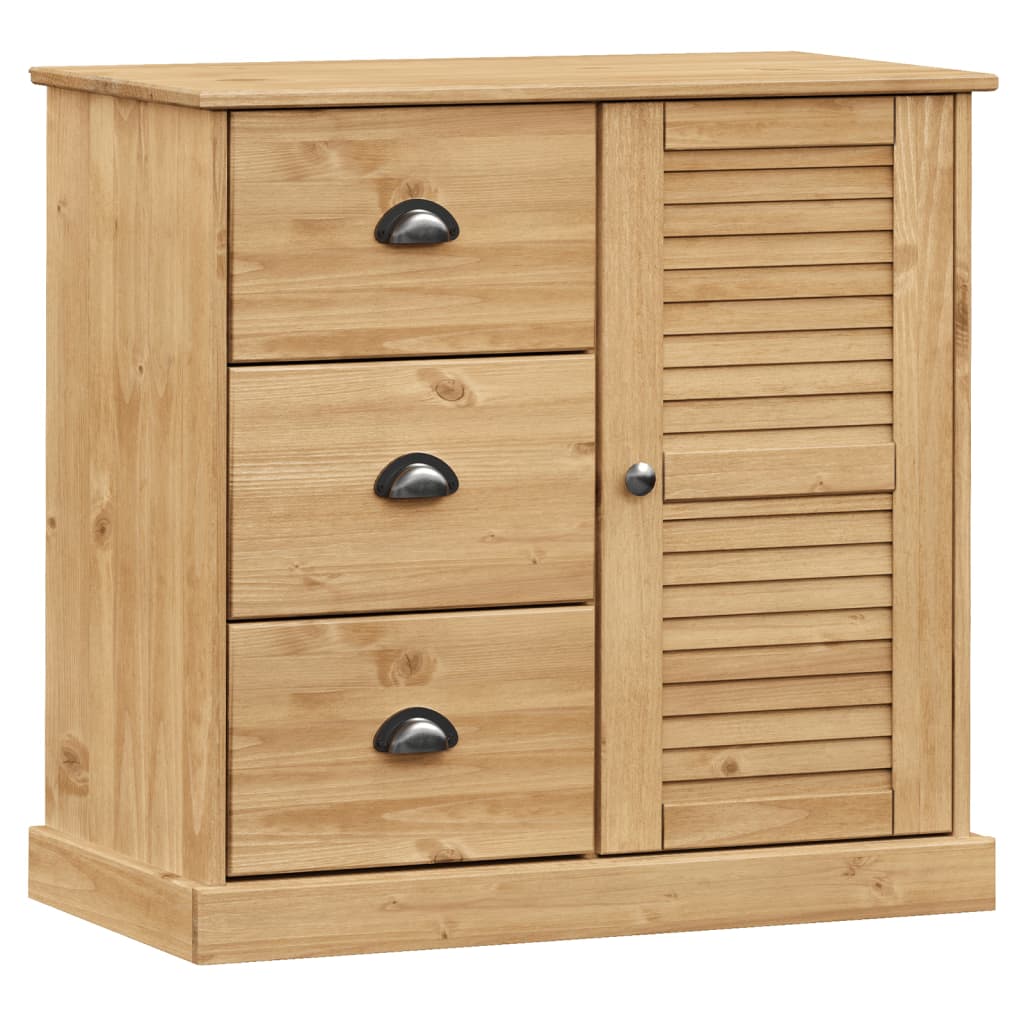 Skænk Med Skuffer Vigo 78x40x75 Cm Massivt Fyrretræ - Billede 2