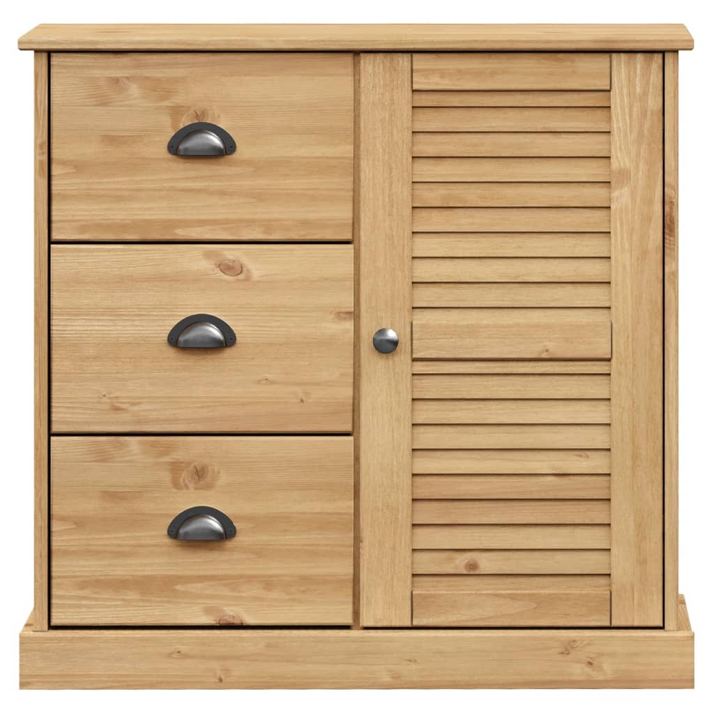 Skænk Med Skuffer Vigo 78x40x75 Cm Massivt Fyrretræ - Billede 5