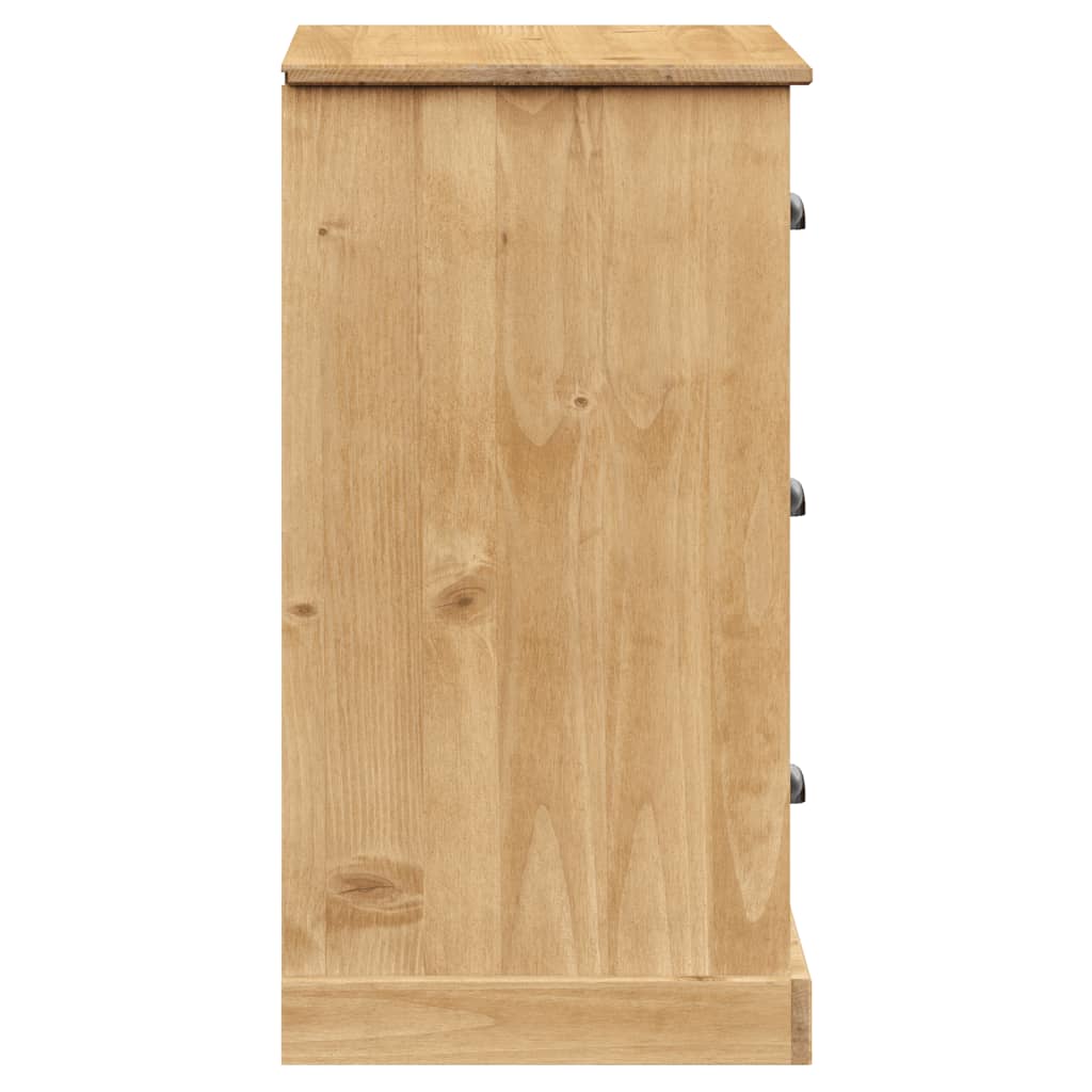 Skænk Med Skuffer Vigo 78x40x75 Cm Massivt Fyrretræ - Billede 6