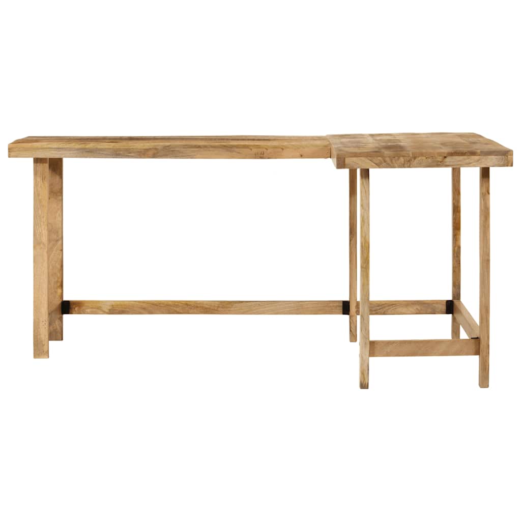 Skrivebord 165x110x75 Cm Massivt Mangotræ - Billede 3