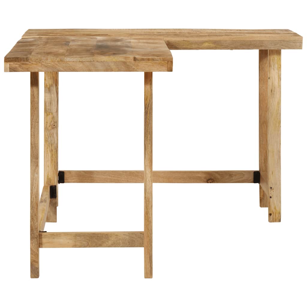 Skrivebord 165x110x75 Cm Massivt Mangotræ - Billede 4