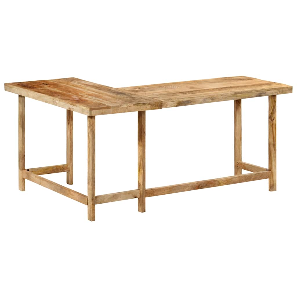 Skrivebord 165x110x75 Cm Massivt Mangotræ - Billede 5