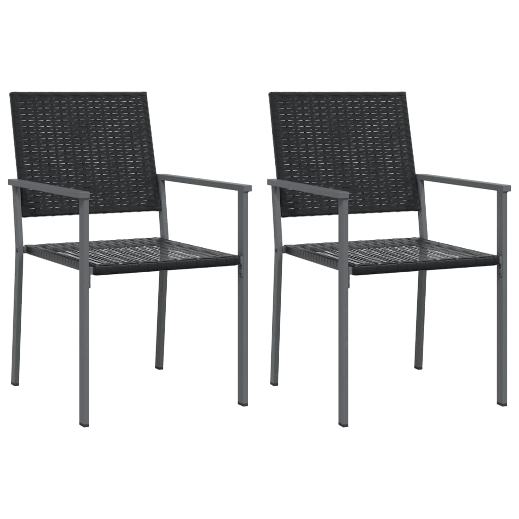 Spisebordssæt Til Haven 7 Dele Polyrattan Og Stål