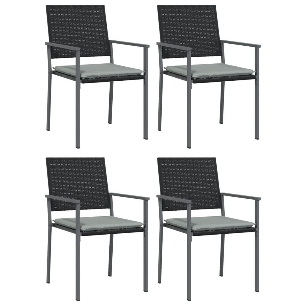 Spisebordssæt Til Haven 7 Dele Polyrattan Og Stål