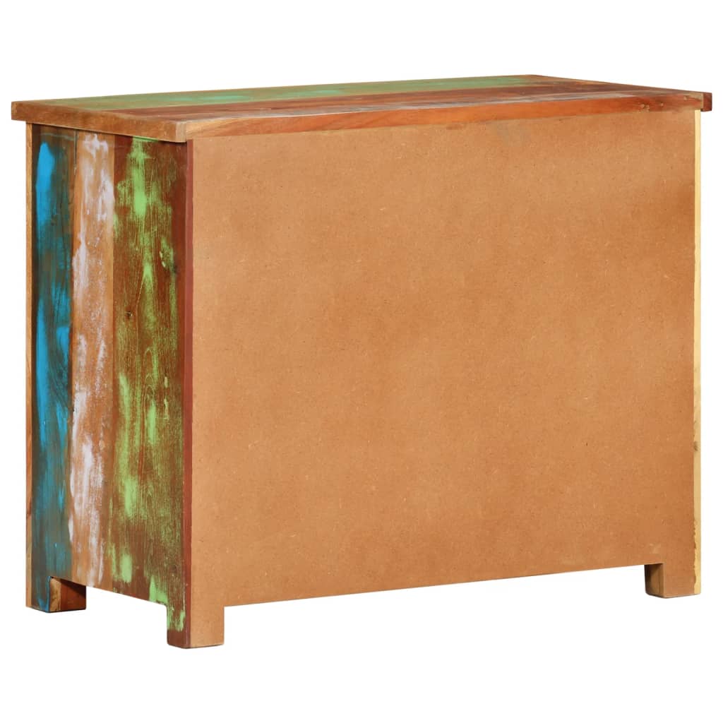 Skænk 68x35x55 Cm Massivt Genbrugstræ - Billede 4