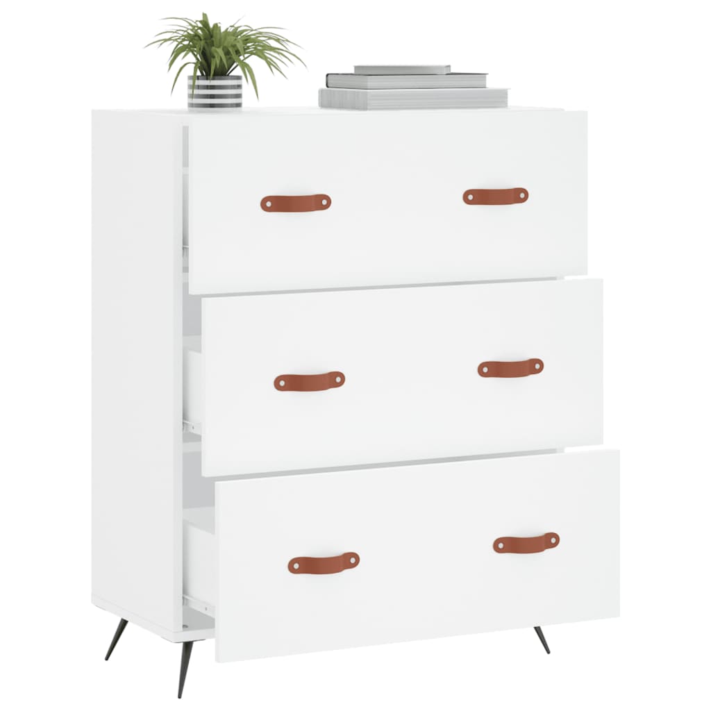Kommode 69,5x34x90 Cm Konstrueret Træ - Billede 4