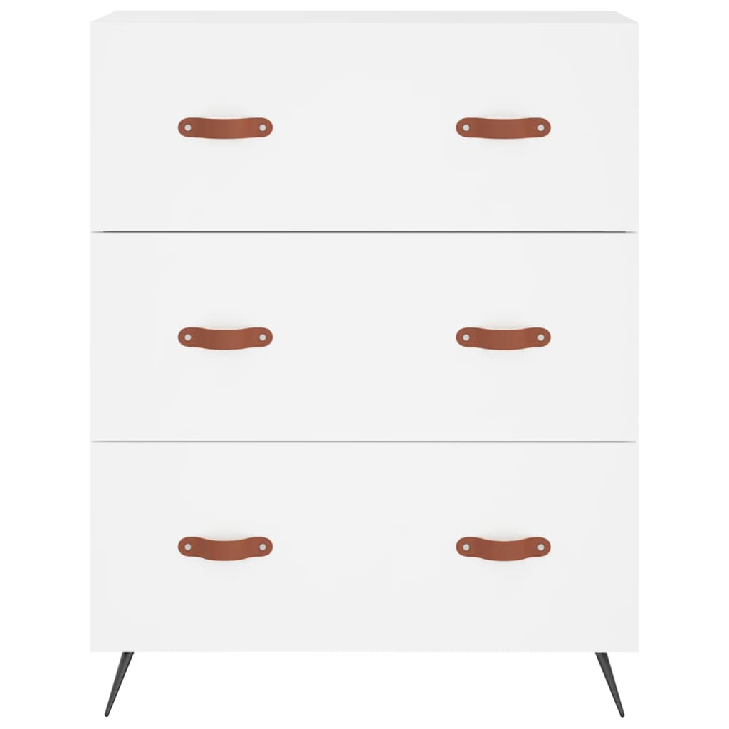 Kommode 69,5x34x90 Cm Konstrueret Træ - Billede 5