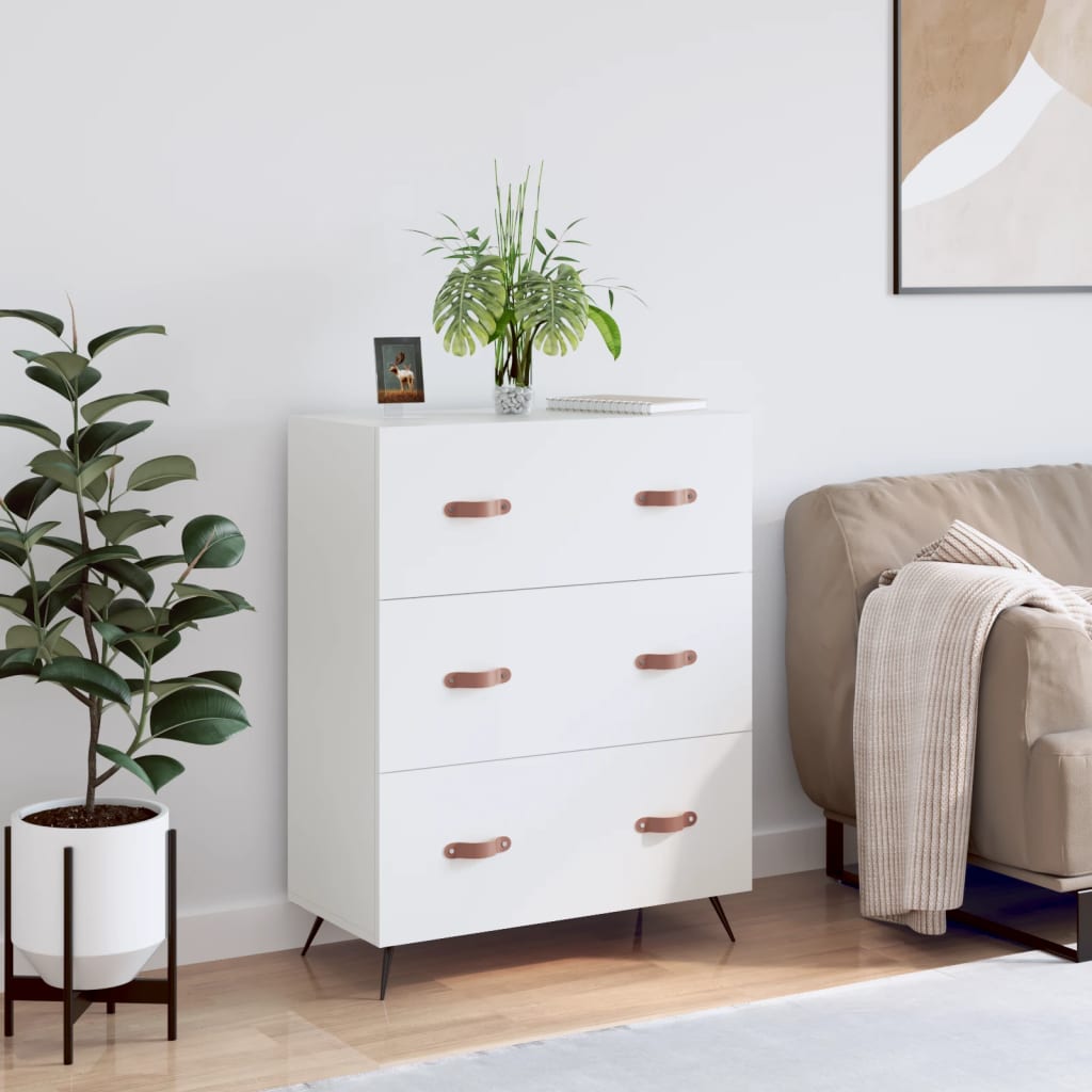 Kommode 69,5x34x90 Cm Konstrueret Træ - Hovedbillede