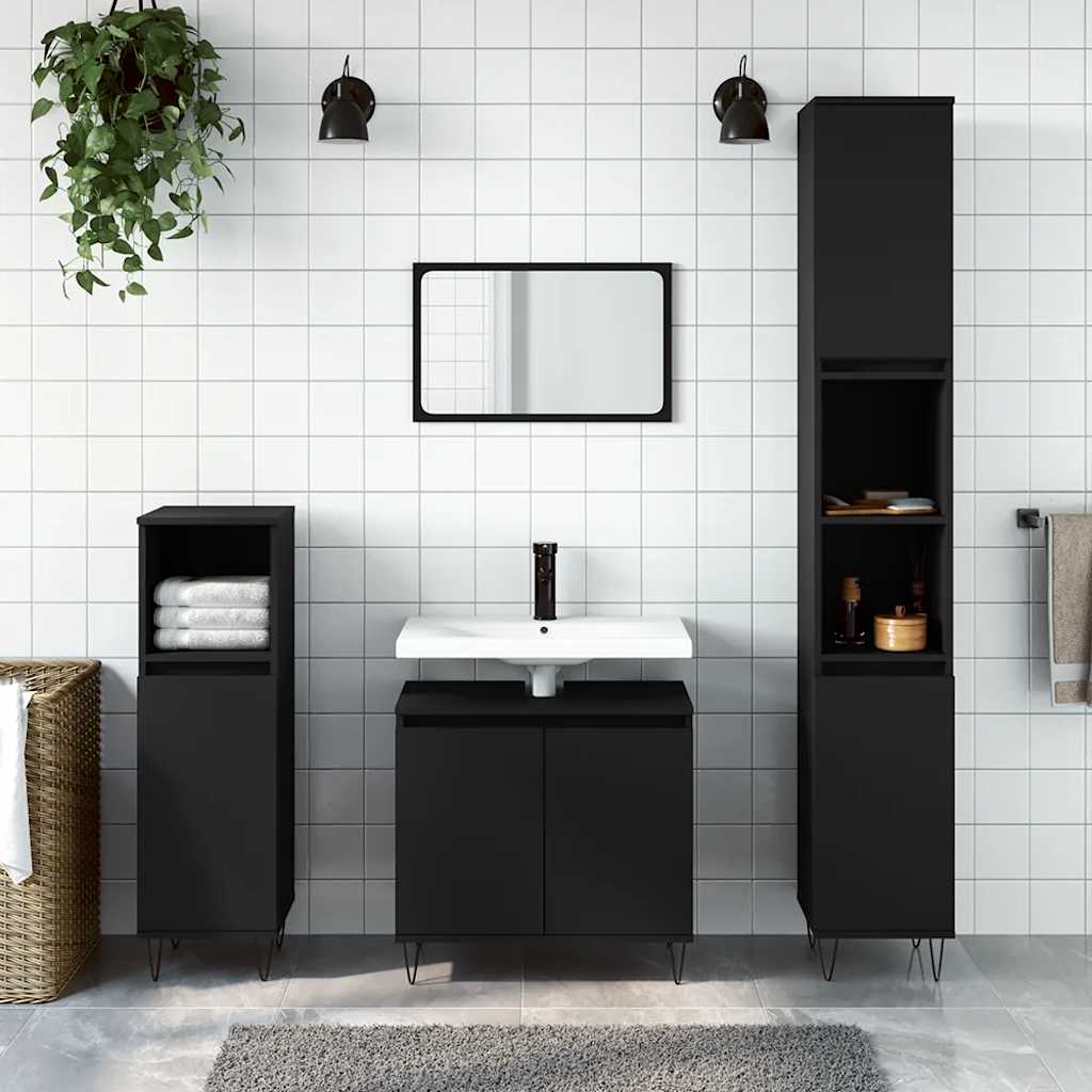 Badeværelsesskab 58x33x60 Cm Konstrueret Træ - Variant 831581