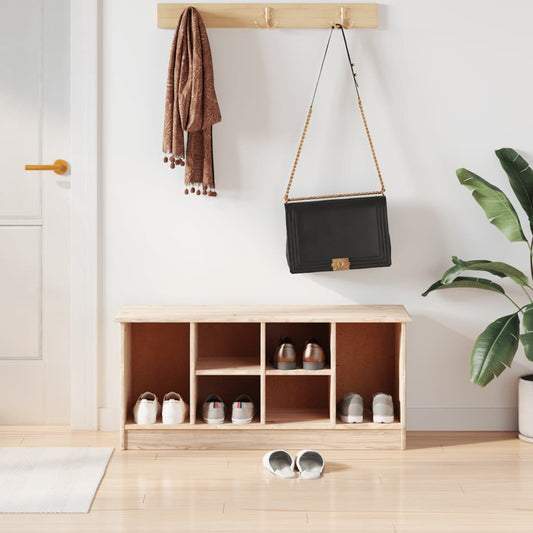 Skobænk Alta 100X35X45 Cm Massivt Fyrretræ