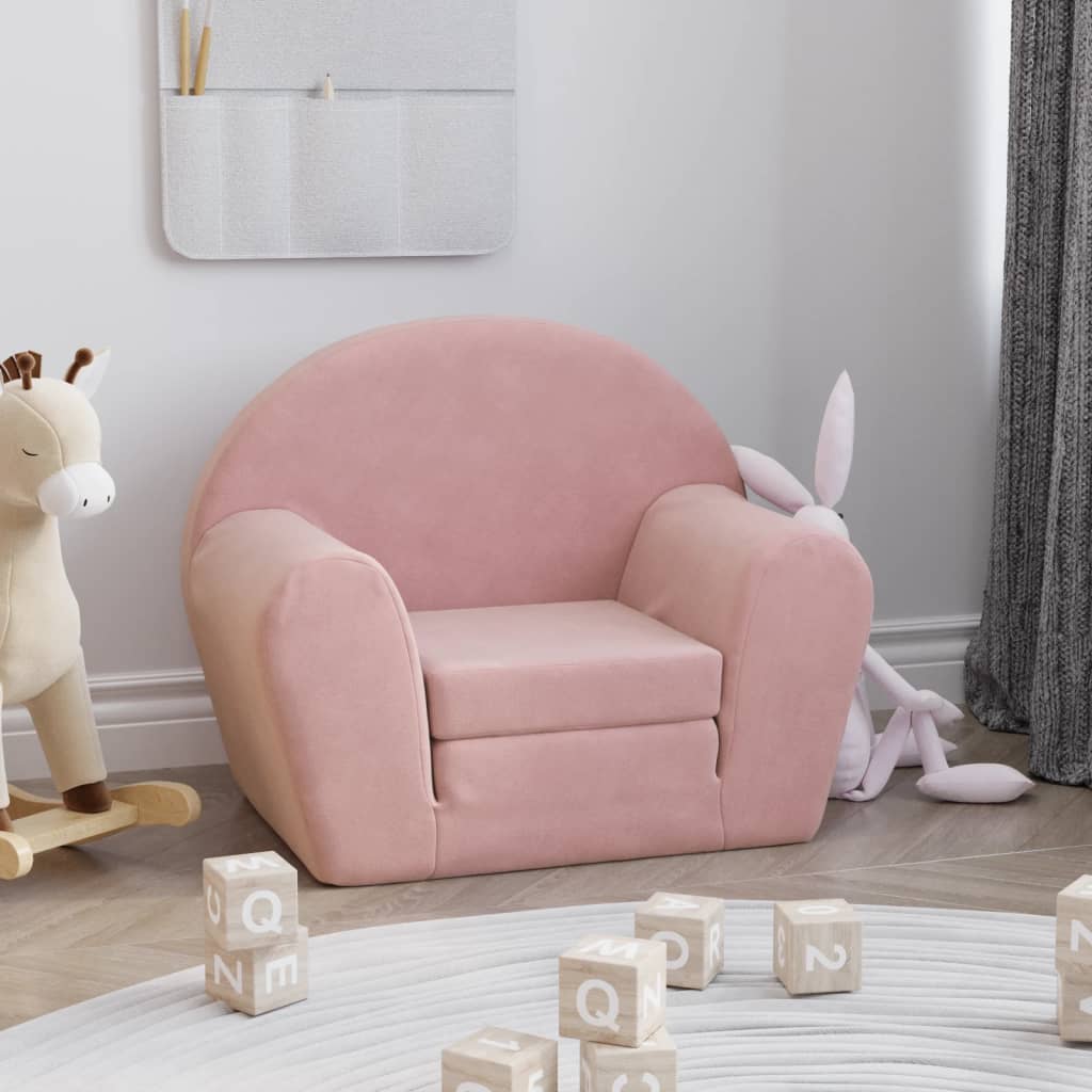 Sovesofa Til Børn Blødt Plys - Variant 356997