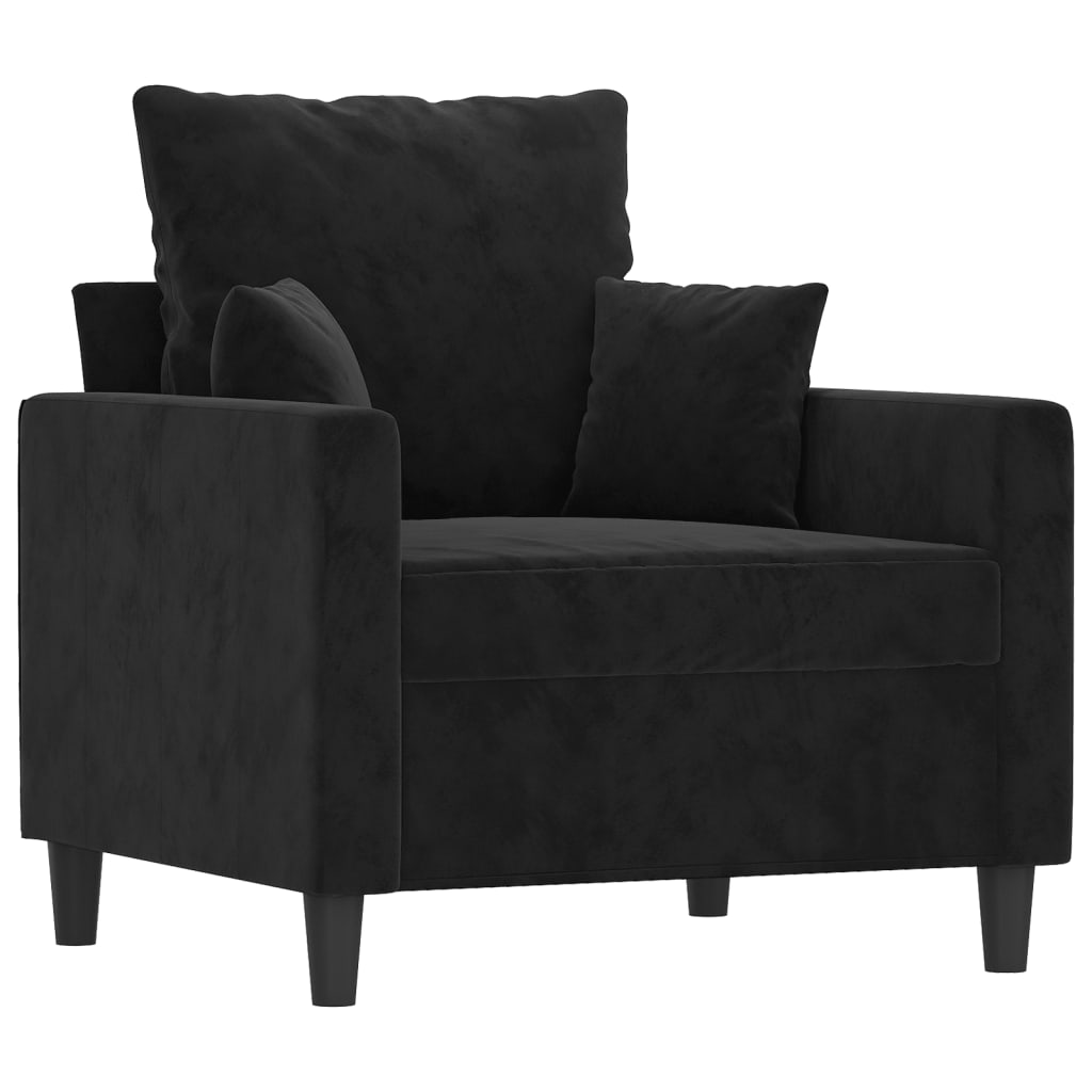 Sofastol Med Fodskammel 60 Cm Velour