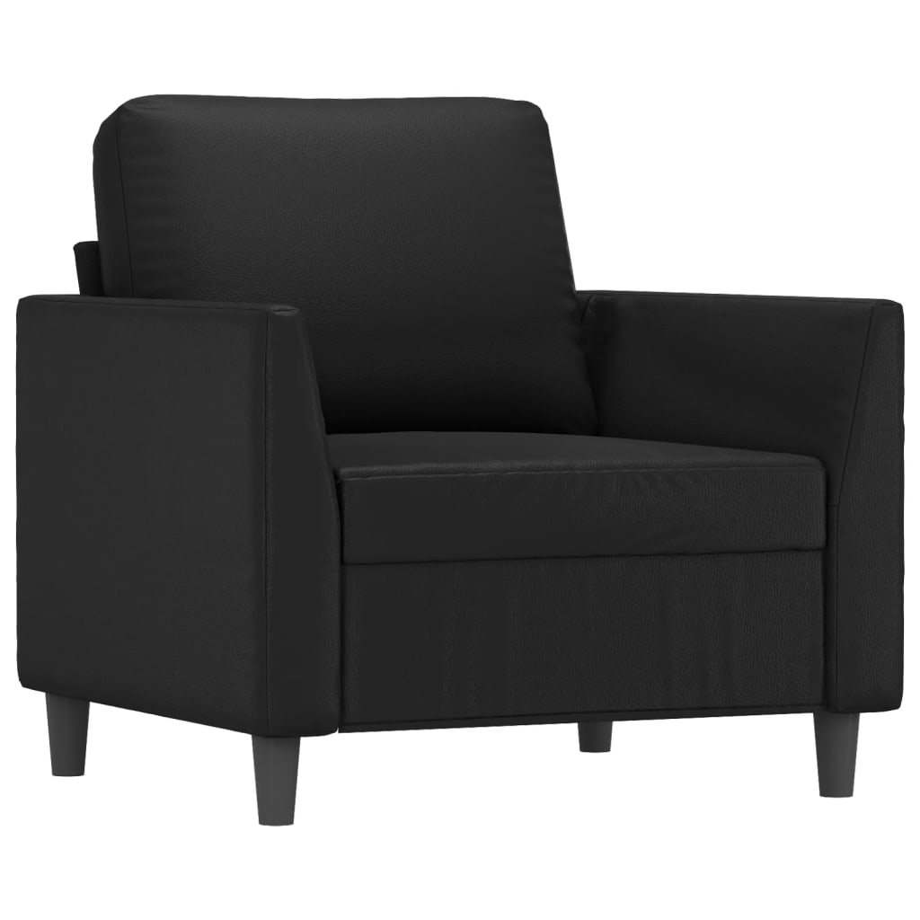 Sofastol med Fodskammel 60 Cm Kunstlæder - billede 4